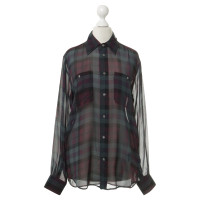 Polo Ralph Lauren Silk blouse with plaid pattern