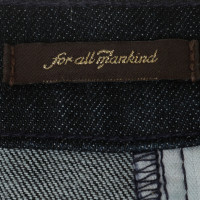 7 For All Mankind Jupe jeans bleu foncé 