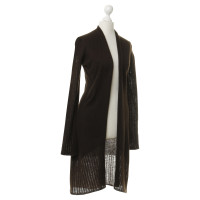 Uma Cachemire Cashmere coat in dark brown