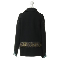 Kenzo Cappotto doppiopetto in nero 