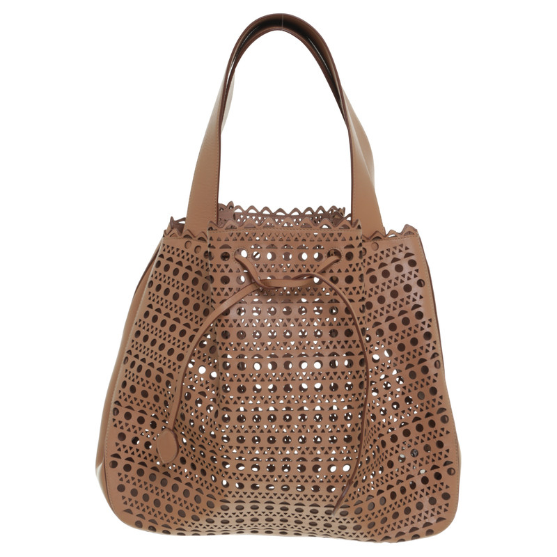 Alaïa Shopper mit Lochmuster