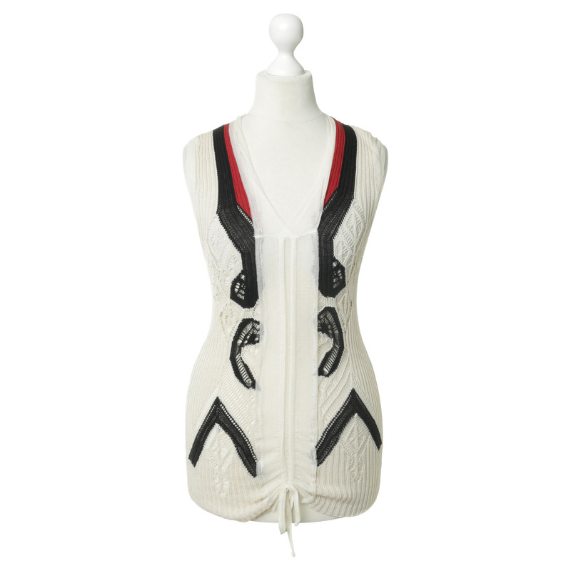 Jean Paul Gaultier Knitted top in tricolor