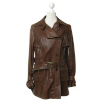 Just Cavalli Leather jacket in Brown 