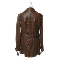 Just Cavalli Leather jacket in Brown 