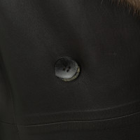 Other Designer Sam - Rone - leather coat with mink trim