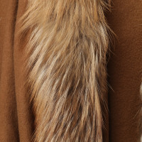 Other Designer Shawl with fur trim