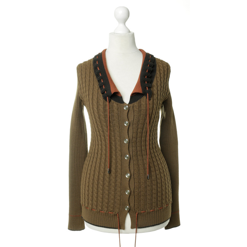 Gucci Cardigan sweater with cable pattern