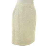 Chanel skirt in yellow white 