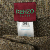 Kenzo Pantaloni in verde-flecked