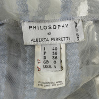 Philosophy Di Alberta Ferretti Stripe dress in bright blue
