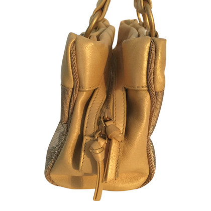 Bottega Veneta Handbag in gold metallic