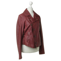 Closed Leather jacket in red 