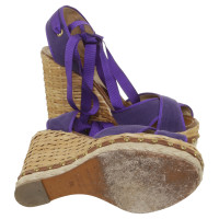 Dolce & Gabbana Plateau sandalen paars