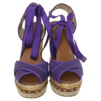 Dolce & Gabbana Plateau sandalen paars