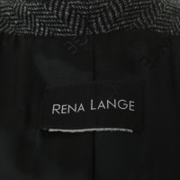 Rena Lange Mantel mit Fischgrätmuster 