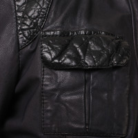 Jagger & Evans Leren jas in zwart