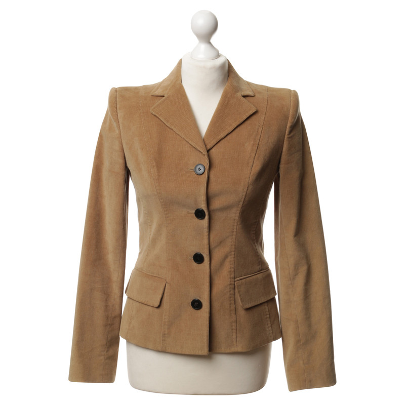 Dolce & Gabbana Blazer di velluto a coste beige