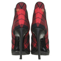 Philipp Plein Ankle boot with check pattern