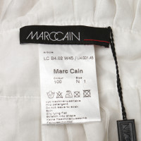 Marc Cain Pleated scarf in white