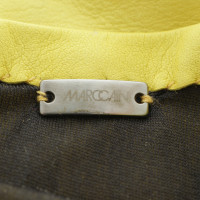 Marc Cain Lange Lederhandschuhe in Gelb