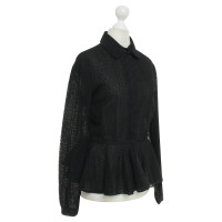 Alexander McQueen Lace blouse met peplos