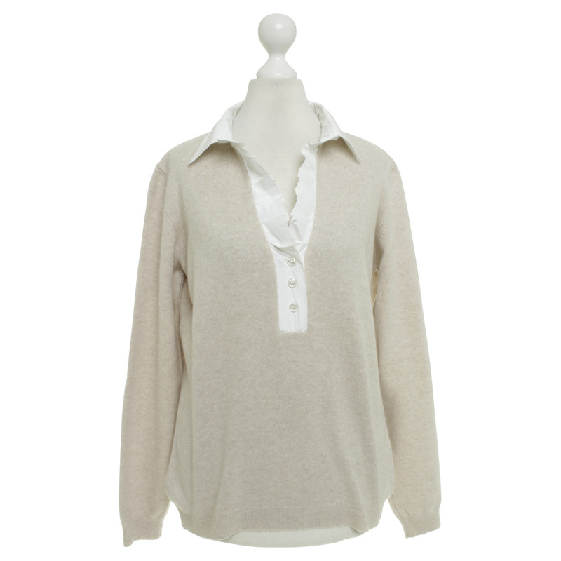 Fabiana Filippi Sweater with blouse trim