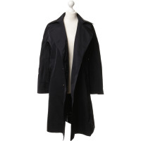 Donna Karan Trenchcoat in donkerblauw 