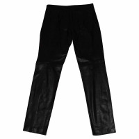 Donna Karan Black leather trousers