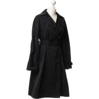 Donna Karan Trenchcoat in donkerblauw 