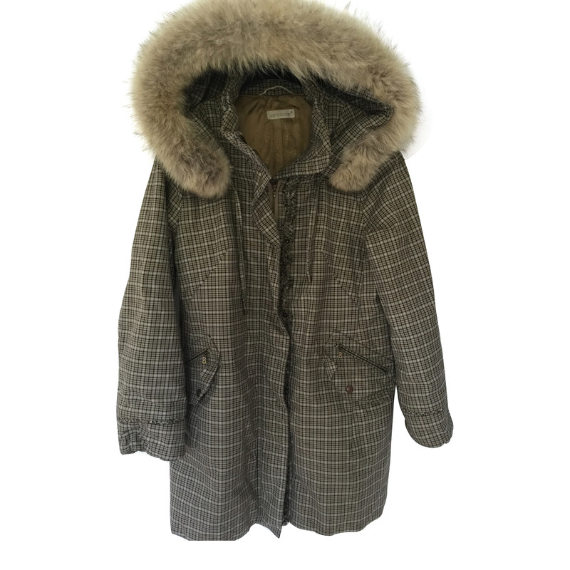 Bogner Parka with checked pattern