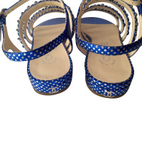 Chanel blauwe sandalen 