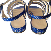 Chanel Sandales en bleu