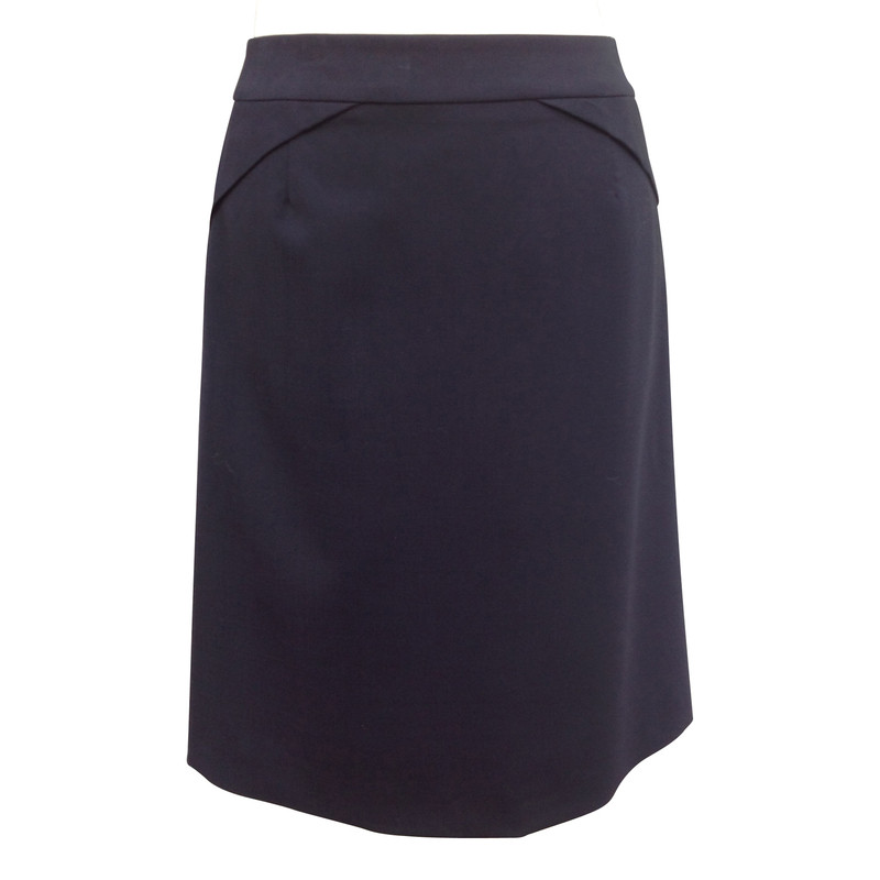 Hugo Boss Wool skirt in dark blue 