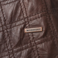 Andere Marke Milestone - Brauner Mantel mit Metallic-Fäden