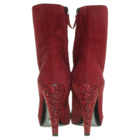 Casadei Ankle boots with heels in red