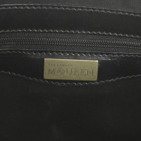 Alexander McQueen Schwarze Umhängetasche aus Leder