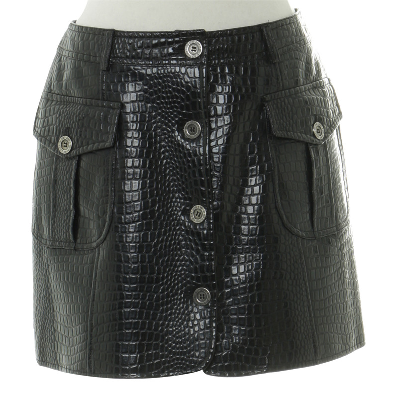 Moschino skirt leather 