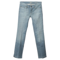7 For All Mankind Jeans "Straight Leg" in Hellblau