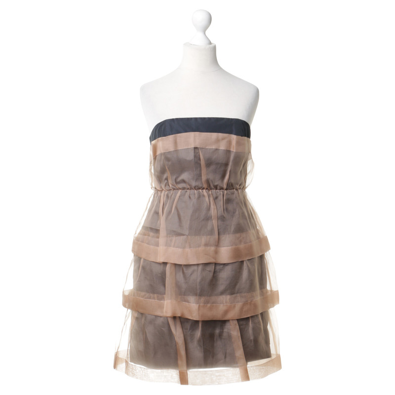 Max & Co Corsage dress in black-nude