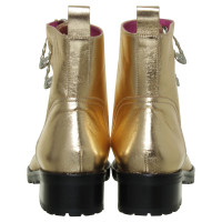 Gianni Versace Boots in Kupfer-Metallic