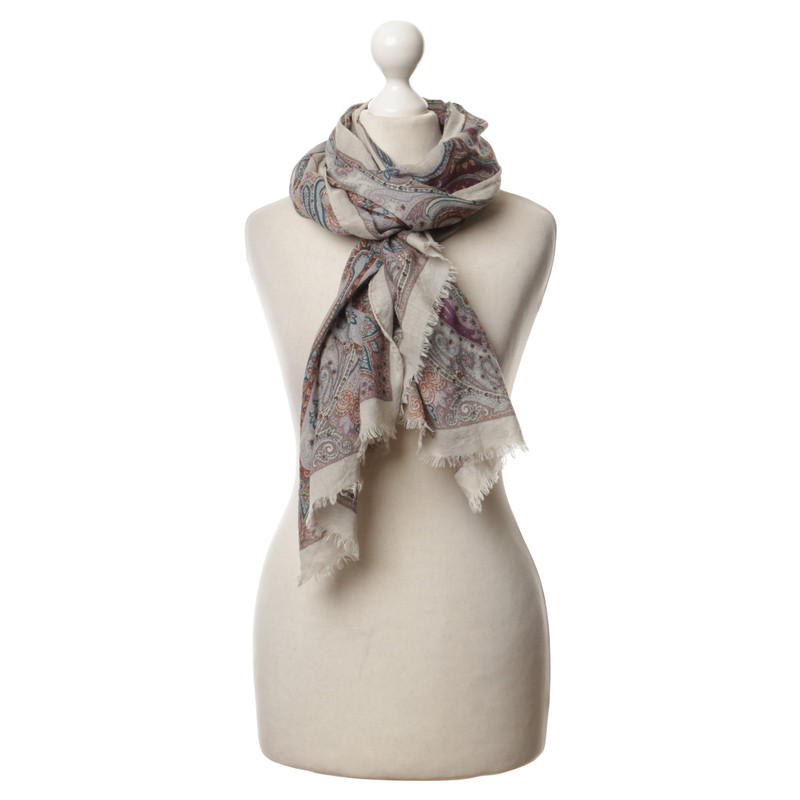 Etro Scarf made of silk and wool 