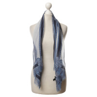 Etro Zijden sjaal blauw
