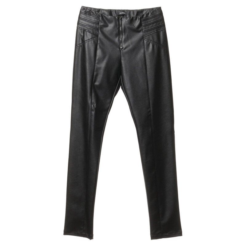 Max & Co Pants leather 