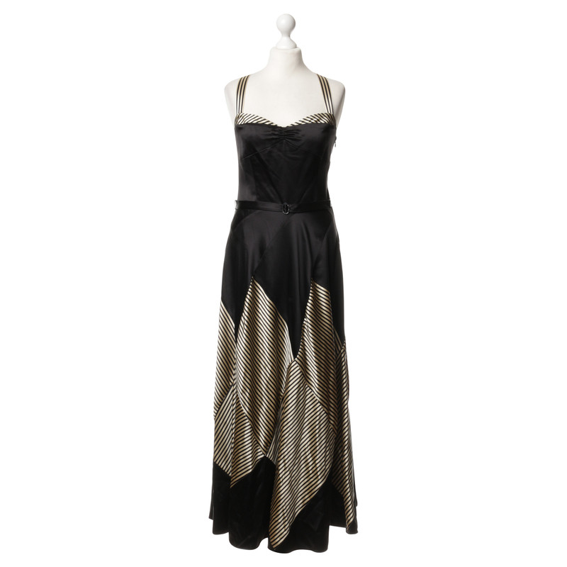 Ralph Lauren zijden jurk met strepen 