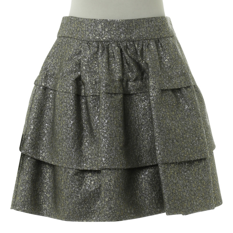 Diane Von Furstenberg skirt in metallic-look