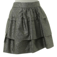 Diane Von Furstenberg skirt in metallic-look