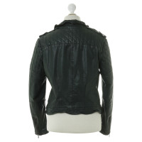 Muubaa Leather jacket in dark green