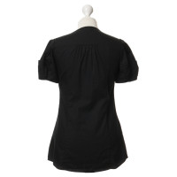 Miu Miu Short sleeve blouse in black 