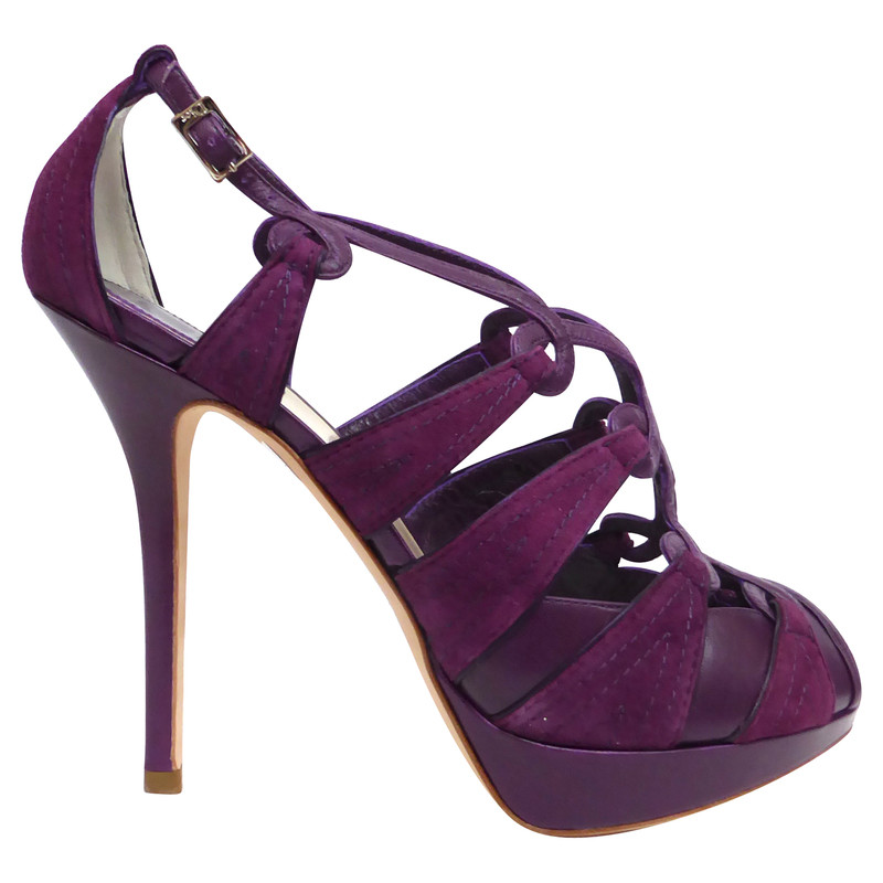 Christian Dior Sandaletten in Violett