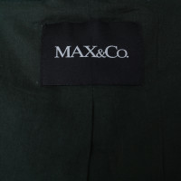 Max & Co Giacca di pelle in verde muschio